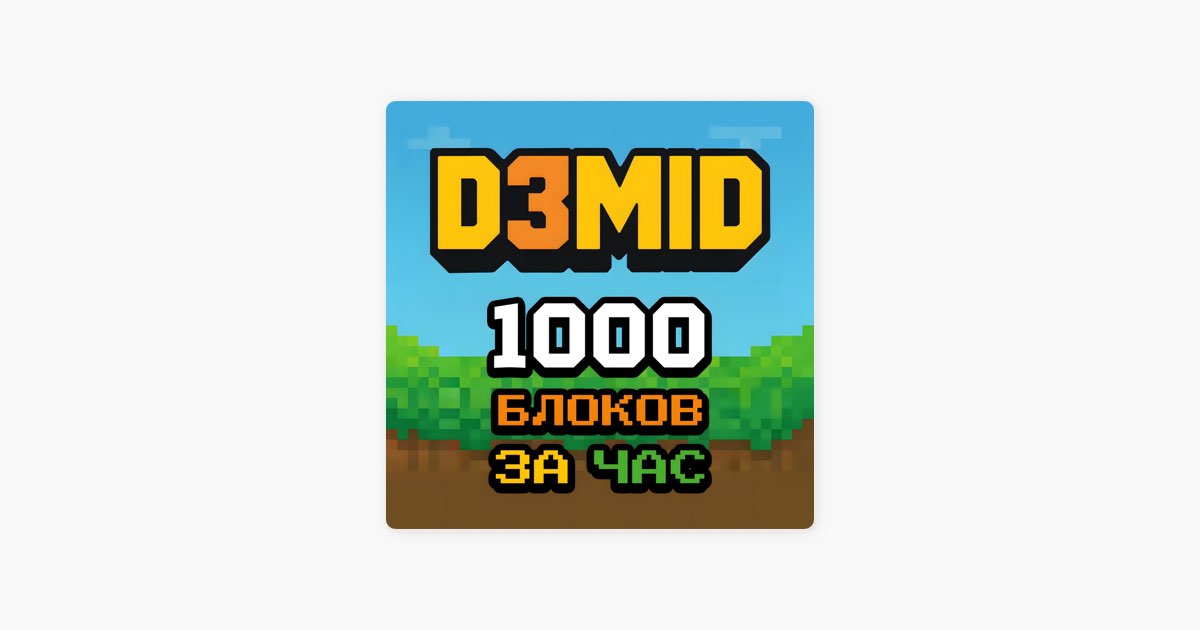 Обложка D3MID — 1000 блоков за час